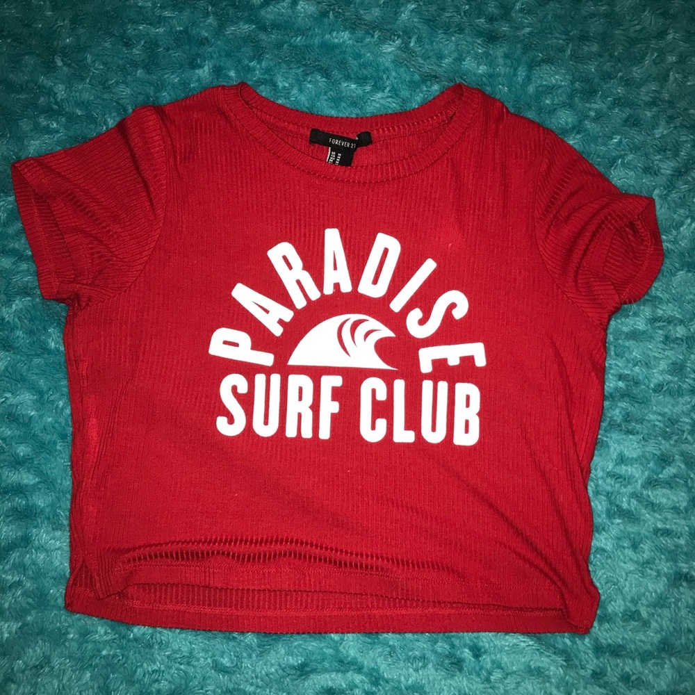 Red Crop Top